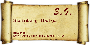 Steinberg Ibolya névjegykártya